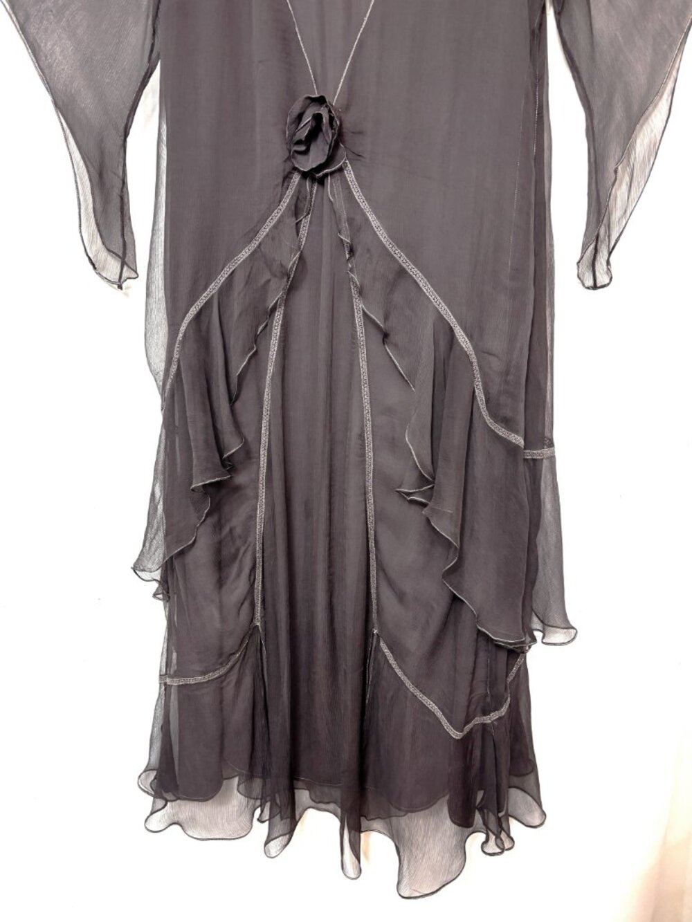 VTG Nataya Bridgerton Daisy Buchanan Style Edwardian Romantic Dress Sz XL - Picture 4 of 15